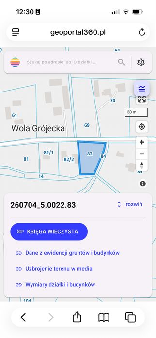 Sprzedam działkę budowlana 1200 m2