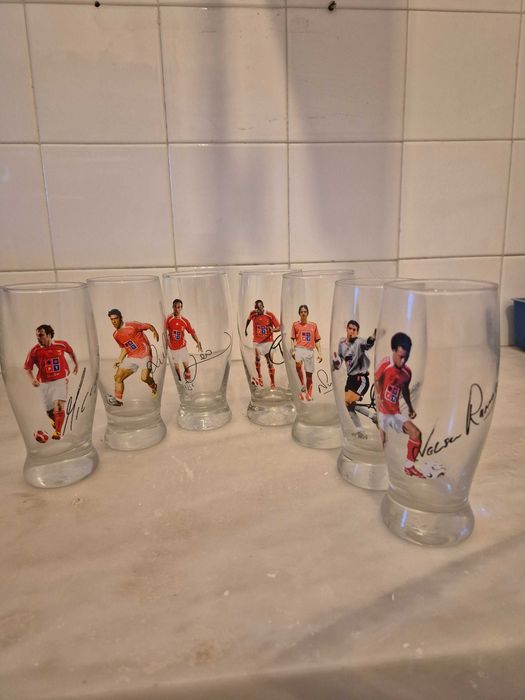 Copos com jogadores de Benfica