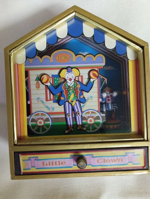 Caixa de Música animada Little Clown