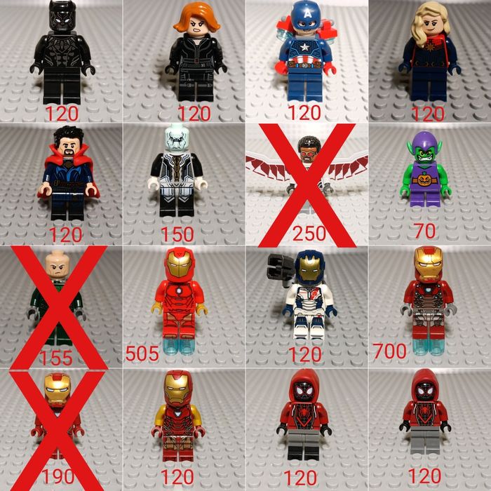 Оригінальні мініфігурки Lego. Серії Super Heroes, Movies.