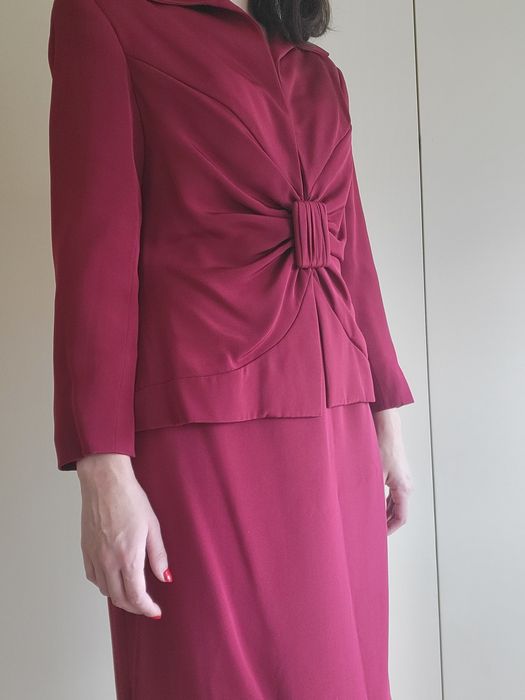 Fato Saia-Casaco Vermelho Escuro - Valentino