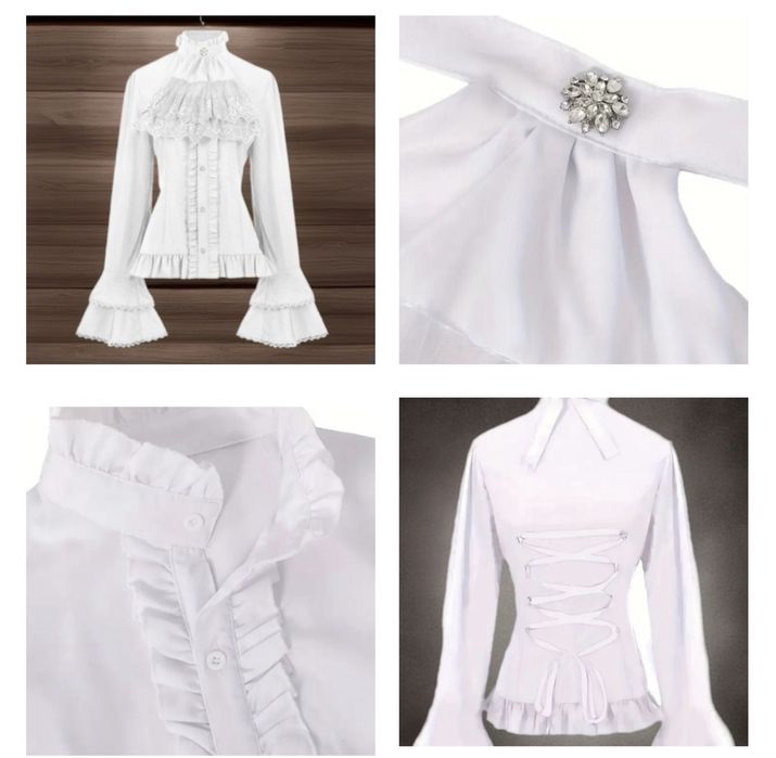 Блузка в стилі Лоліта вікторіанський готика 2 кольору