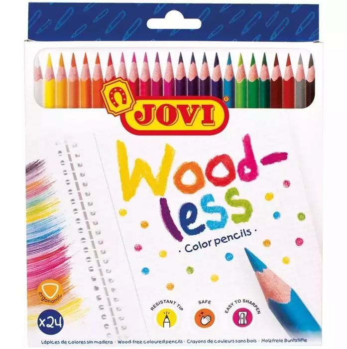 Kredki bezdrzewne 24 kolory JOVI. Jovi. Nowy Produkt