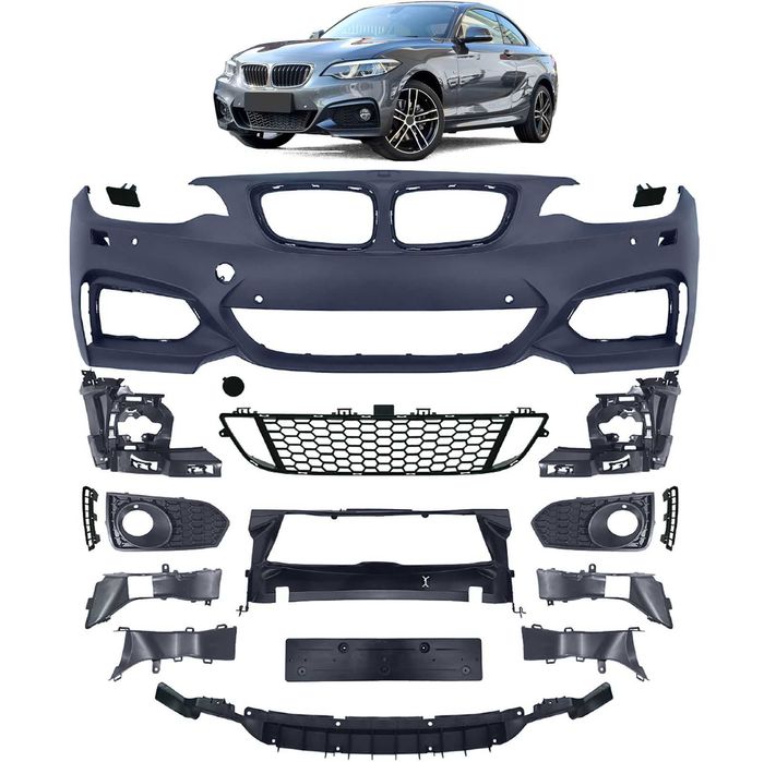 Peças Tuning BMW Audi Mercedes VW Porsche Pack M AMG S Line RS GTI Para-choques Grelhas Spoilers German Look