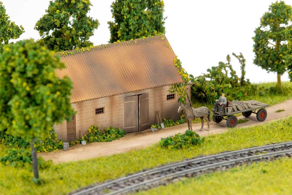 Diorama krajobraz kolejkowo Model 02C 58x31cm