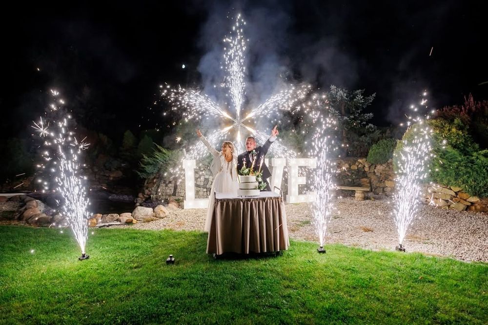 Cieżki Dym, Fontanny,Wiatraki iskier, Flary ,VIDEOBUDKA 360,Biały Miś