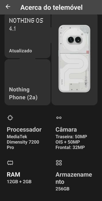 Nothing phone (2)  branco em bom estado