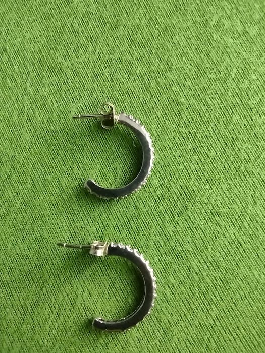 Kolczyki srebrne półkola