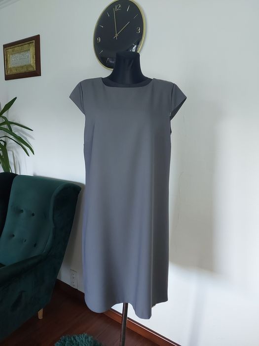 Sukienka Antall Produkt Polski grafitowa elegancka biurowa klasyczna44