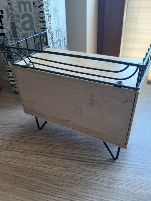 Mebel szafka dla lalki kolekcja tkmaxx kubełek szuflada drewno loft ho