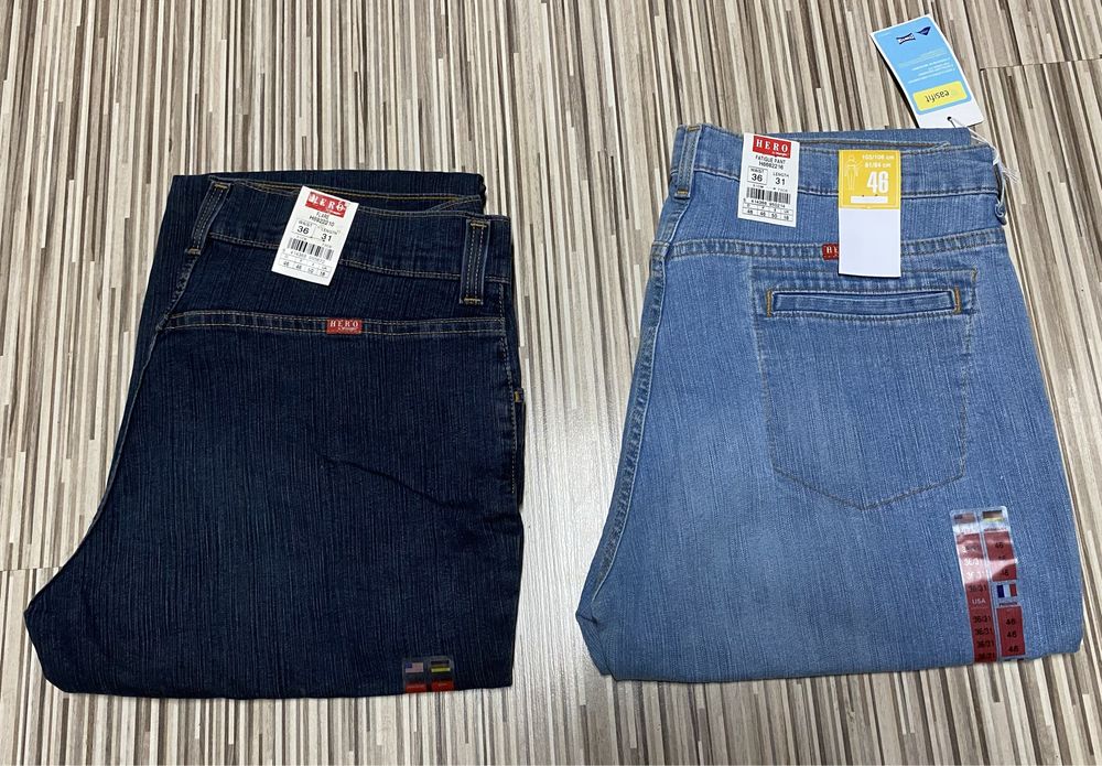 Spodnie damskie jeans 36/31 komplet 2 sztuki Hero Wrangler nowe