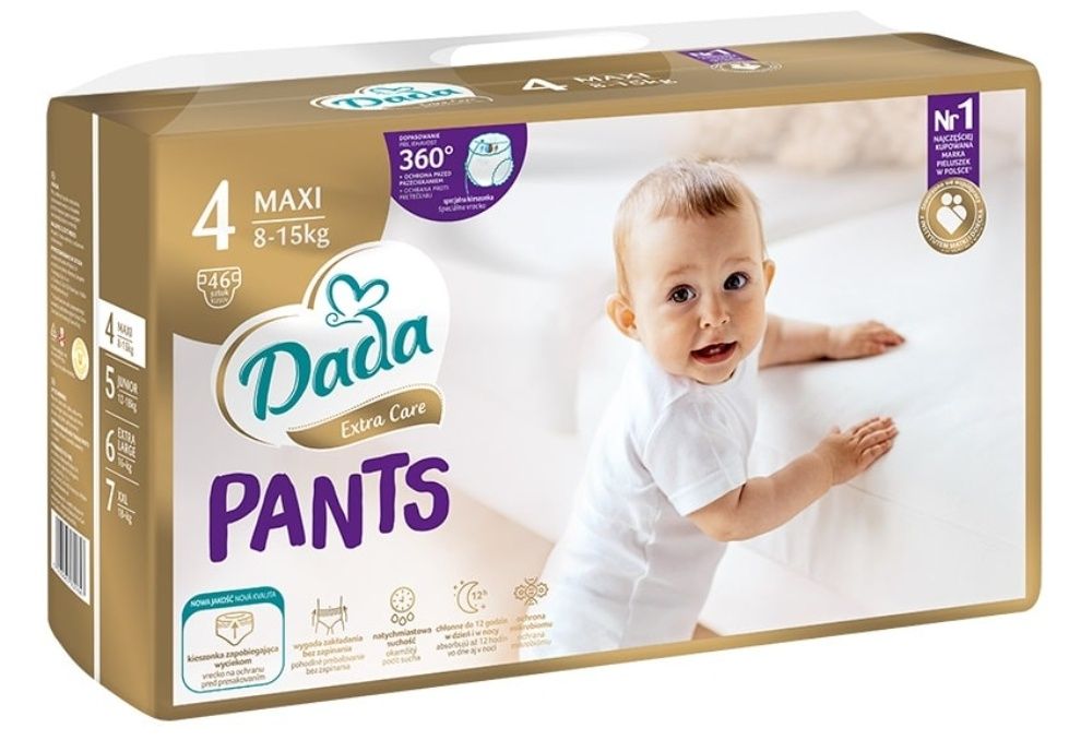 Нова ЗБІЛЬШЕНА упаковка!!! Підгузник трусиками Dada care. Ціна 395 грн