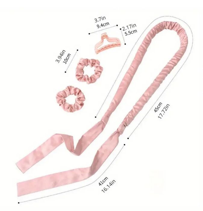 Zestaw opaska do loków bez użycia ciepła bezowa