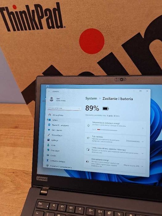 Lenovo ThinkPad T480s i5-8350U 16GB DDR4 256GB M.2 Win11 Pro Dotyk