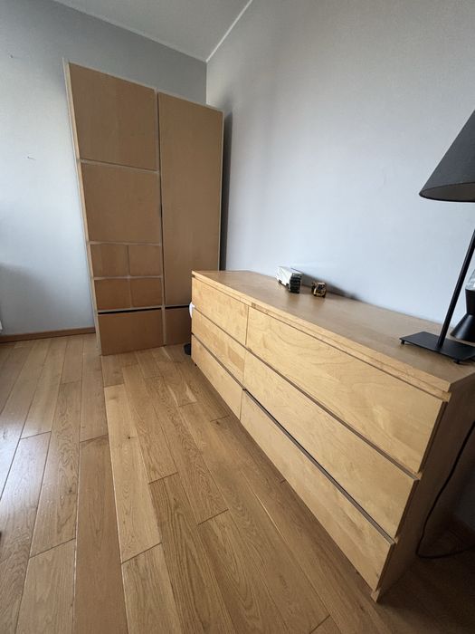 Komoda Ikea ,okleina drewniana.