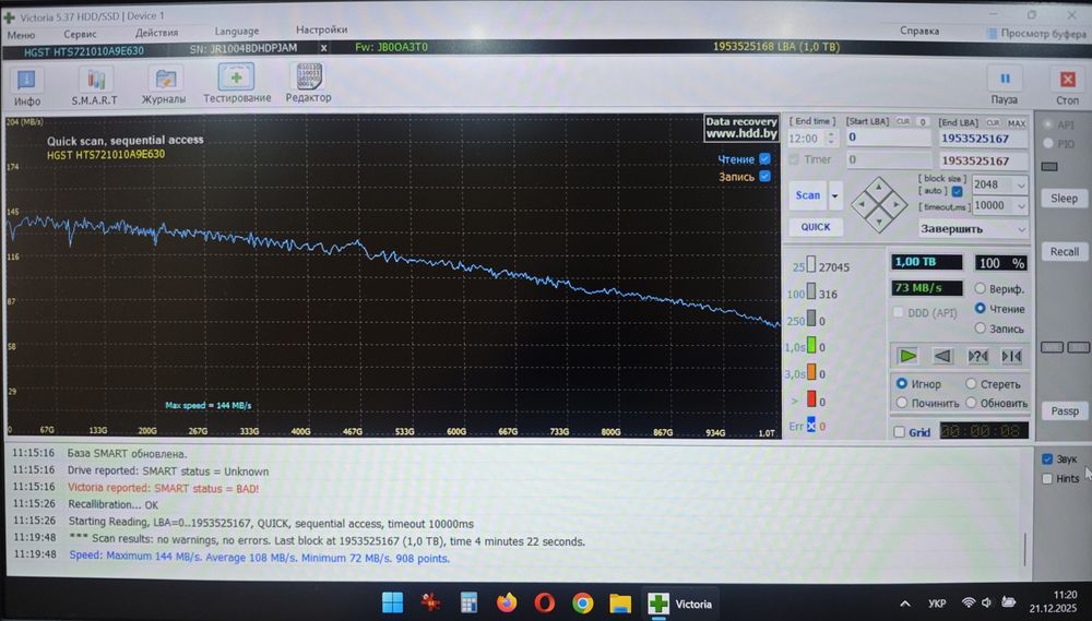 Жорсткий диск HDD Western Digital 1Tb
