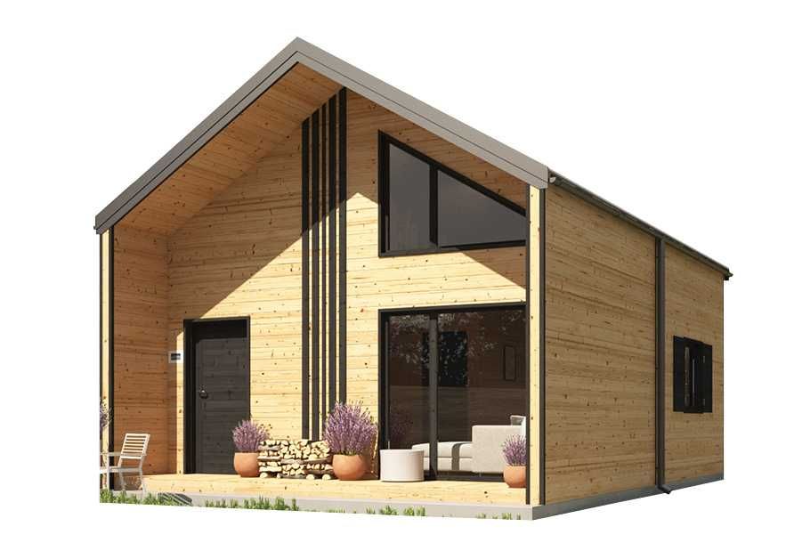 Drewniany domek całoroczny letniskowy 4m/6m 15/20