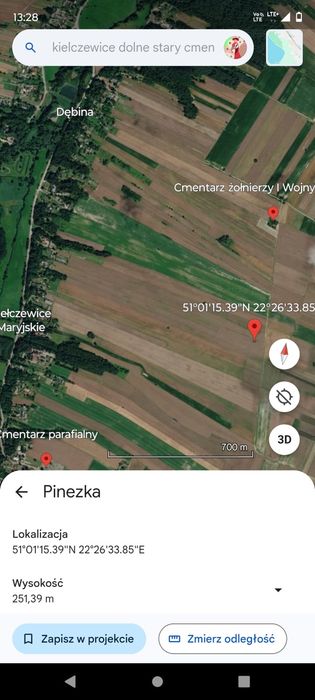 Pole orne 1,02 ha. pole na Krus, ziemia rolna Kiełczewice Dolne gmina Strzyżewice