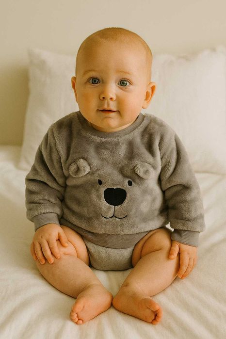 pluszowa bluza miś sinsay 74