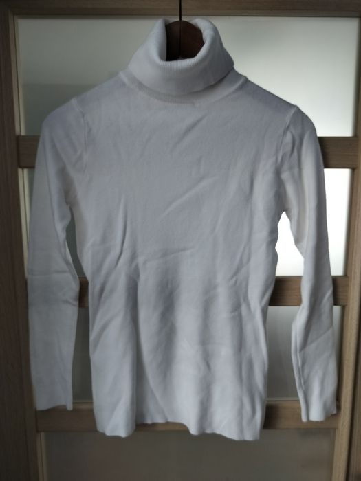 Golf damski M delikatny biały