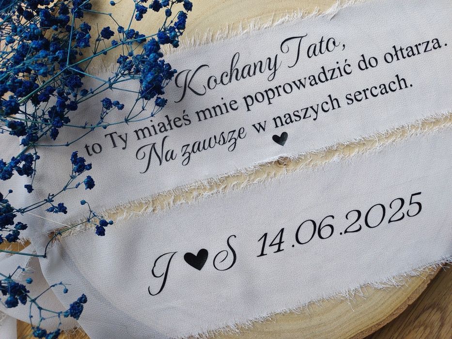 Wstążka do bukietu ślubnego/samochodu
