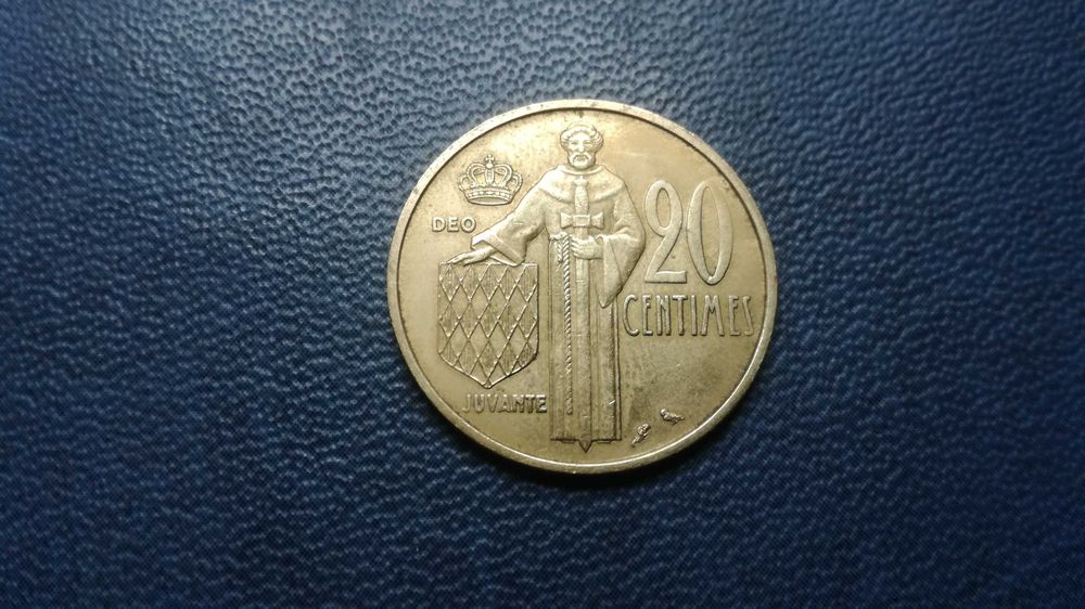 Monako 20 centymów 1962