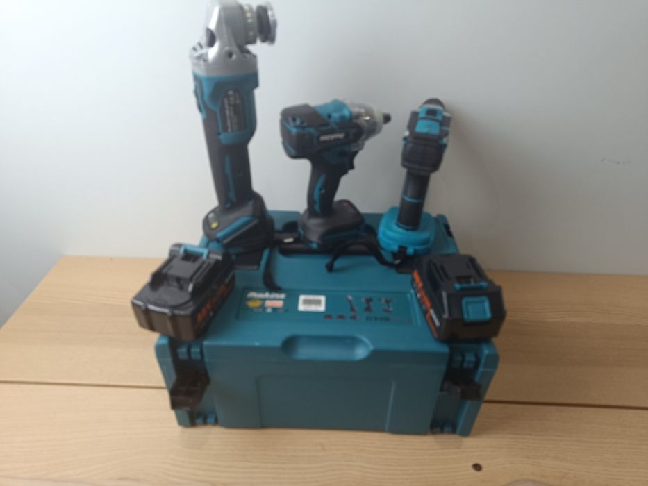 Conjunto 3 Maquinas Mukins Brushless 88V - Pack Profissional com Mala