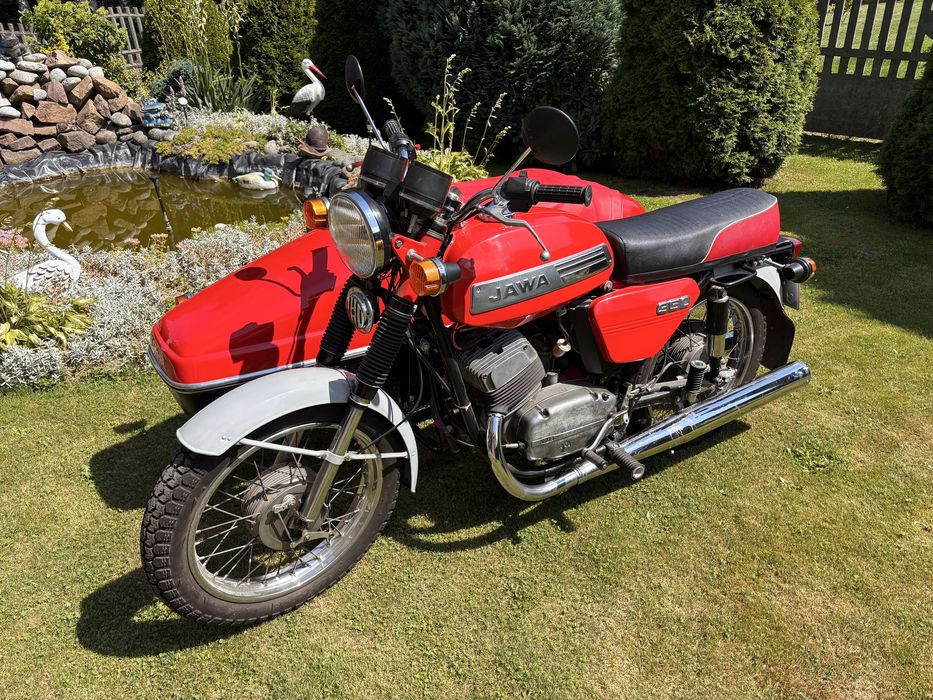 Jawa 350 delux z wozkiem bocznym Velorex 562