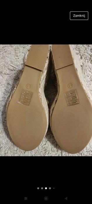 ASOS, nowe espadryle rozm. 39,5 cm