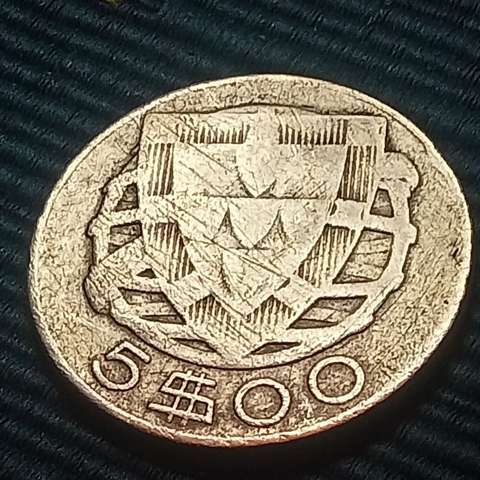 moeda prata 5.00 escudos 1942