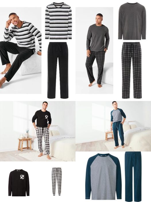 Мужская флисовая пижама домашний костюм LIVERGY® размер  L  52/54