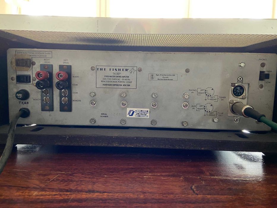The Fisher X50, made in NewYork-jedyny taki 1967r (dystr. Szwajcaria)