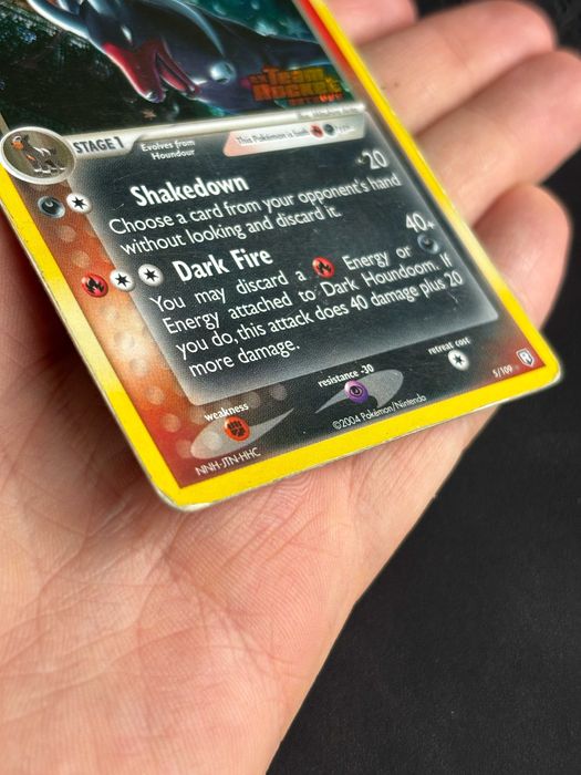 Karta Pokemon - Dark Houndoom (TRR 5) - Reverse Holo Stamp