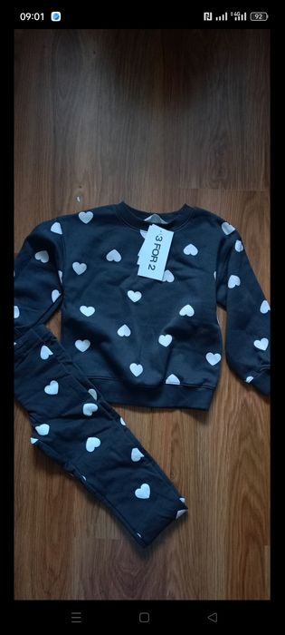 HM Лосіни на флісі, світшот на флісі,спортивний костюм на дівчинку