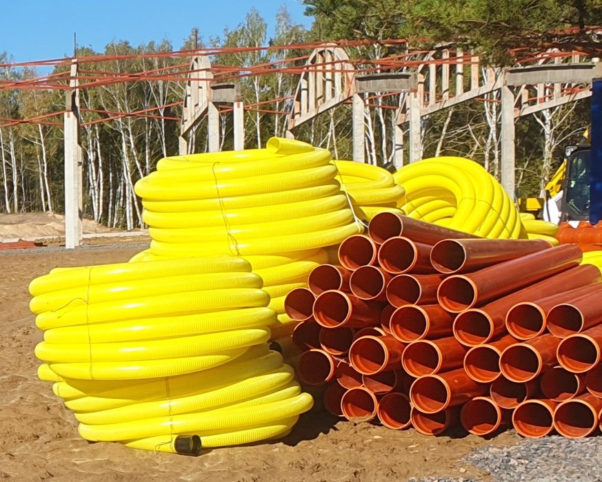 Труба дренажна  100 мм SN 4 колодязі ревізійні