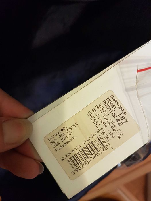 Garsonka sukienka weselna plus żakiet rozmiar 42