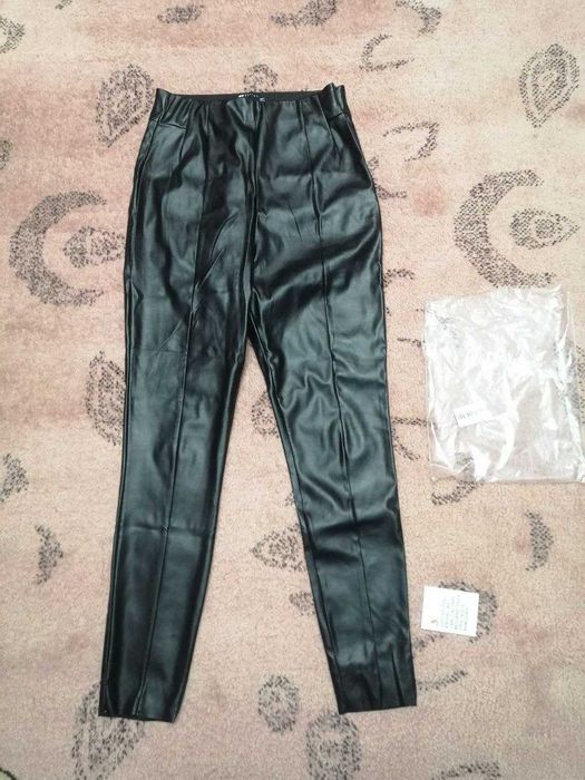 Якісні Шкіряні Штани Легінси ASOS Нові Лосіни на замочку КОЖА леггинсы