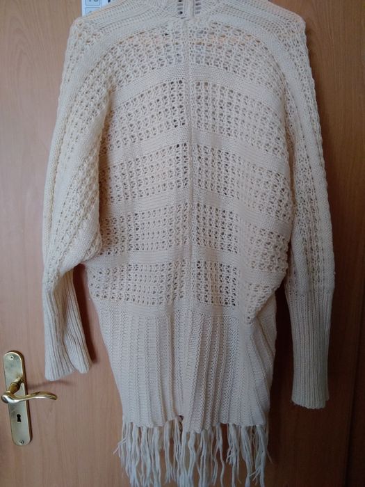 Casaco franjas TENDÊNCIAS bege TU (L)