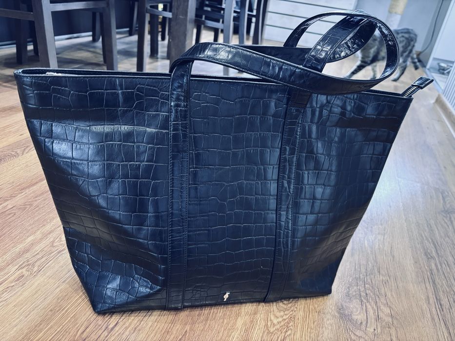 Ochnik skorzany shopper