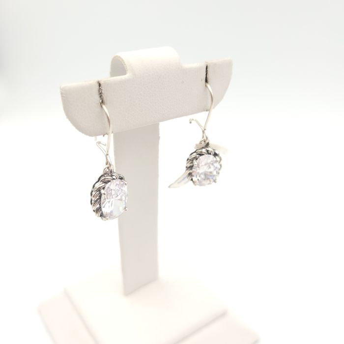 Srebrne kolczyki pr.925 cyrkonie nowe