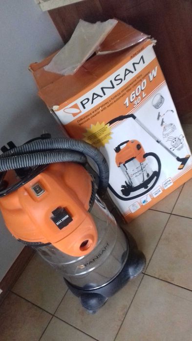 Odkurzacz warsztatowy Pansam 1600W 30L przemysłowy do popiołu