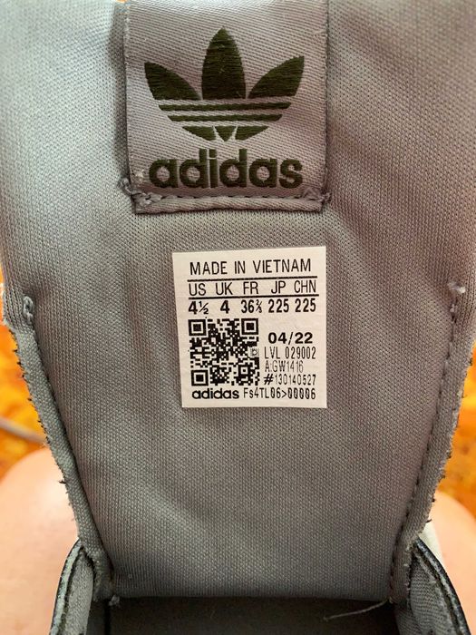 ADIDAS, szare, wkładka 23-23,5 cm, rozmiar 36,5
