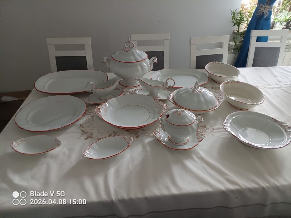 Piekny bardzo stary serwis XIX Villeroy & Boch