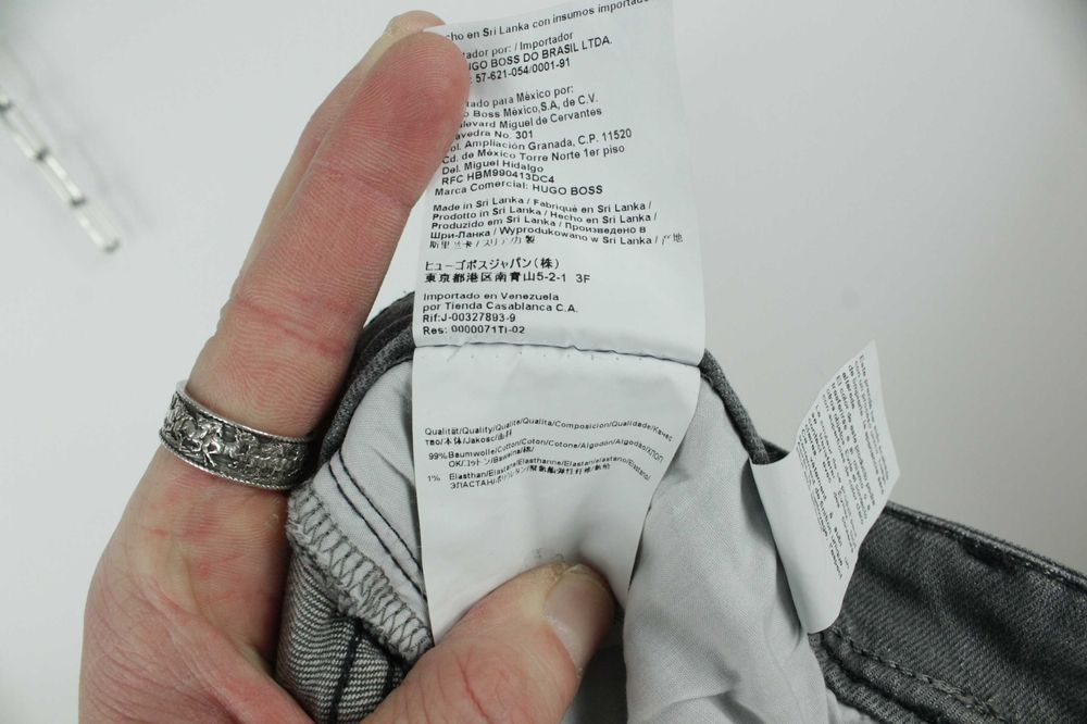 Класичні брендові джинси Hugo Boss Taber Tapered Fit Оригінал W34/L30