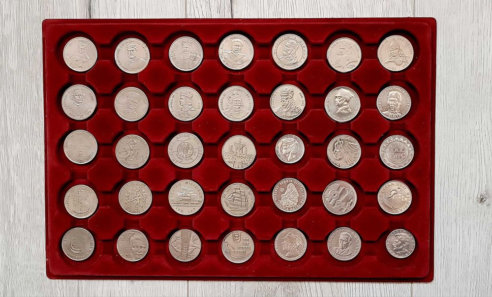 Zestaw 35 monet PRL - bardzo dobry stan wszystkich