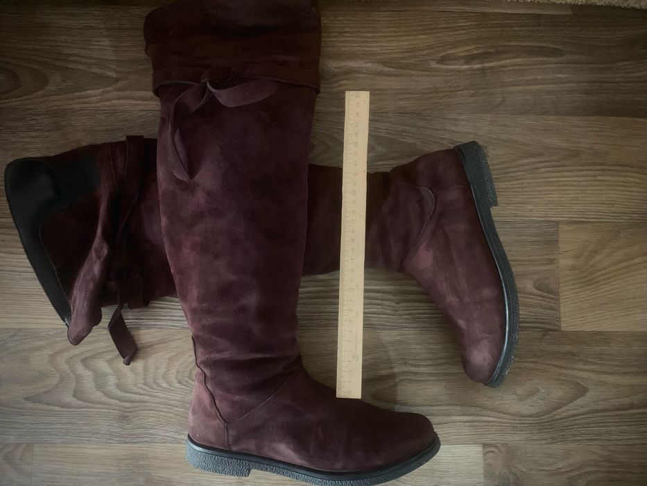 Жіночі чоботи ботфорти у відмінному стані.Єврозима.