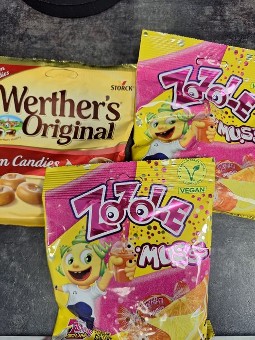 Cukierki zozole x2 i Werthers original x1