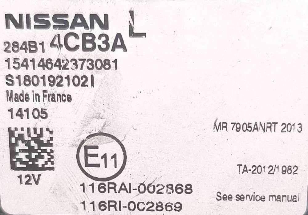 Módulo Electrónico NISSAN QASHQAI II (J11, J11_) ano 2019