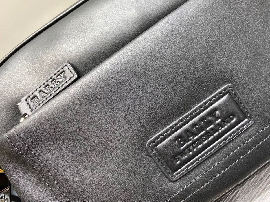 BALLY мужская сумка натуральная кожа мессенджер
