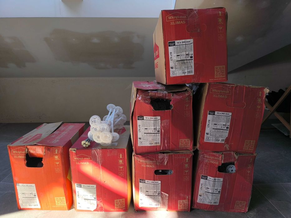 Nowe kołki , dyble do styropianu L-260,L-160 LTX10 i LFM10 L- 300